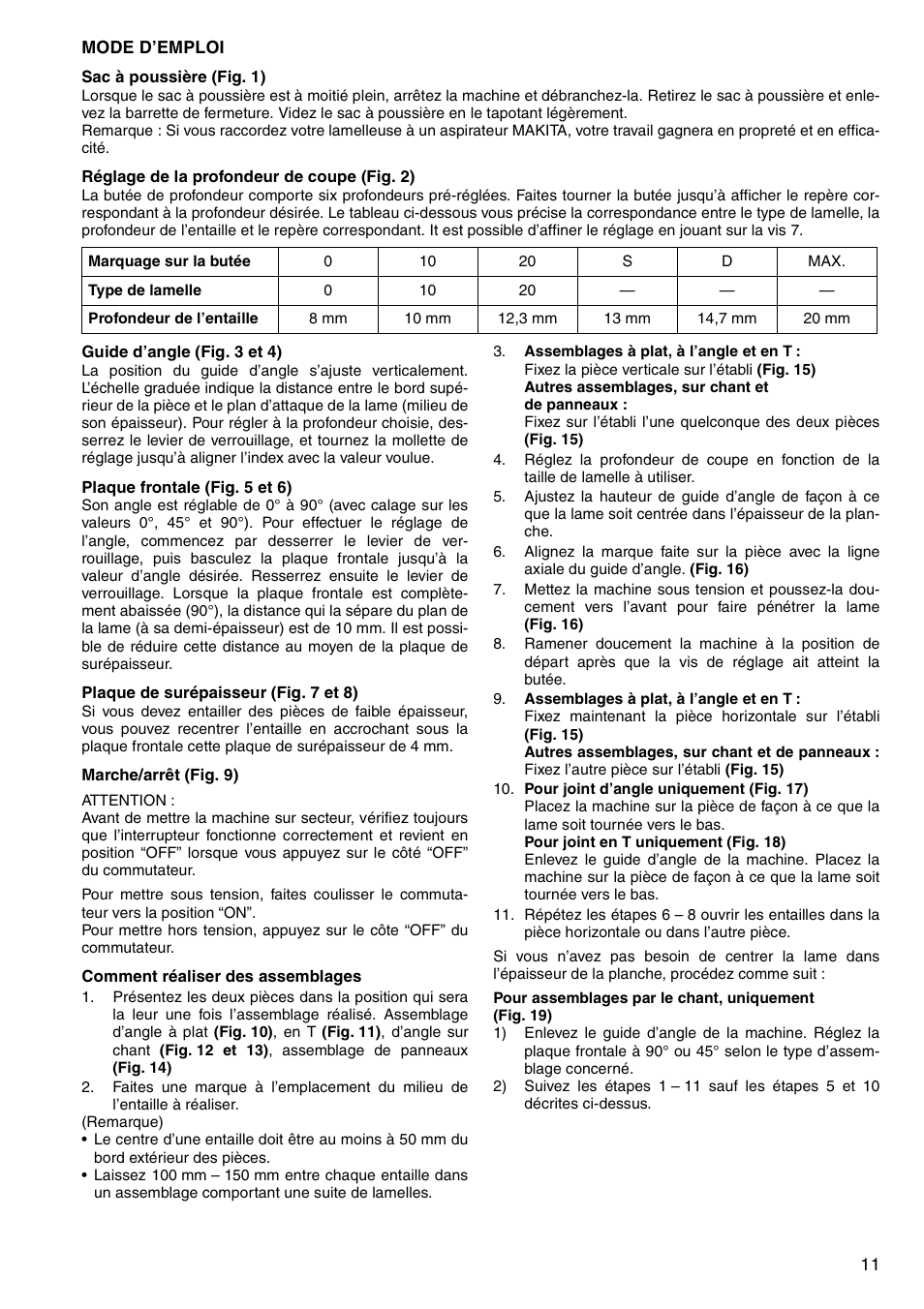 Makita 3901 User Manual | Page 11 / 48