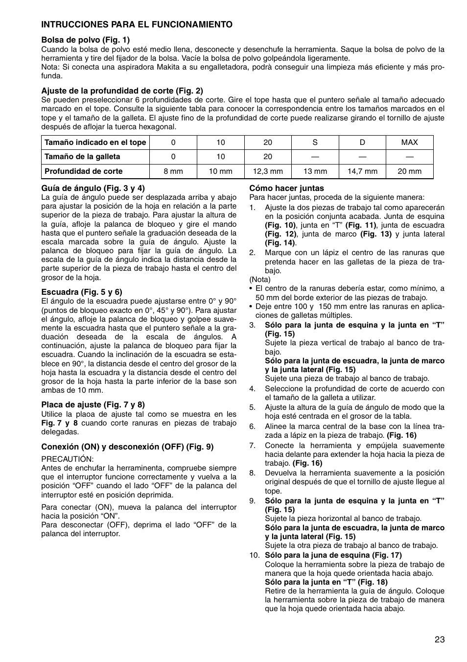 Makita 3901 User Manual | Page 23 / 48