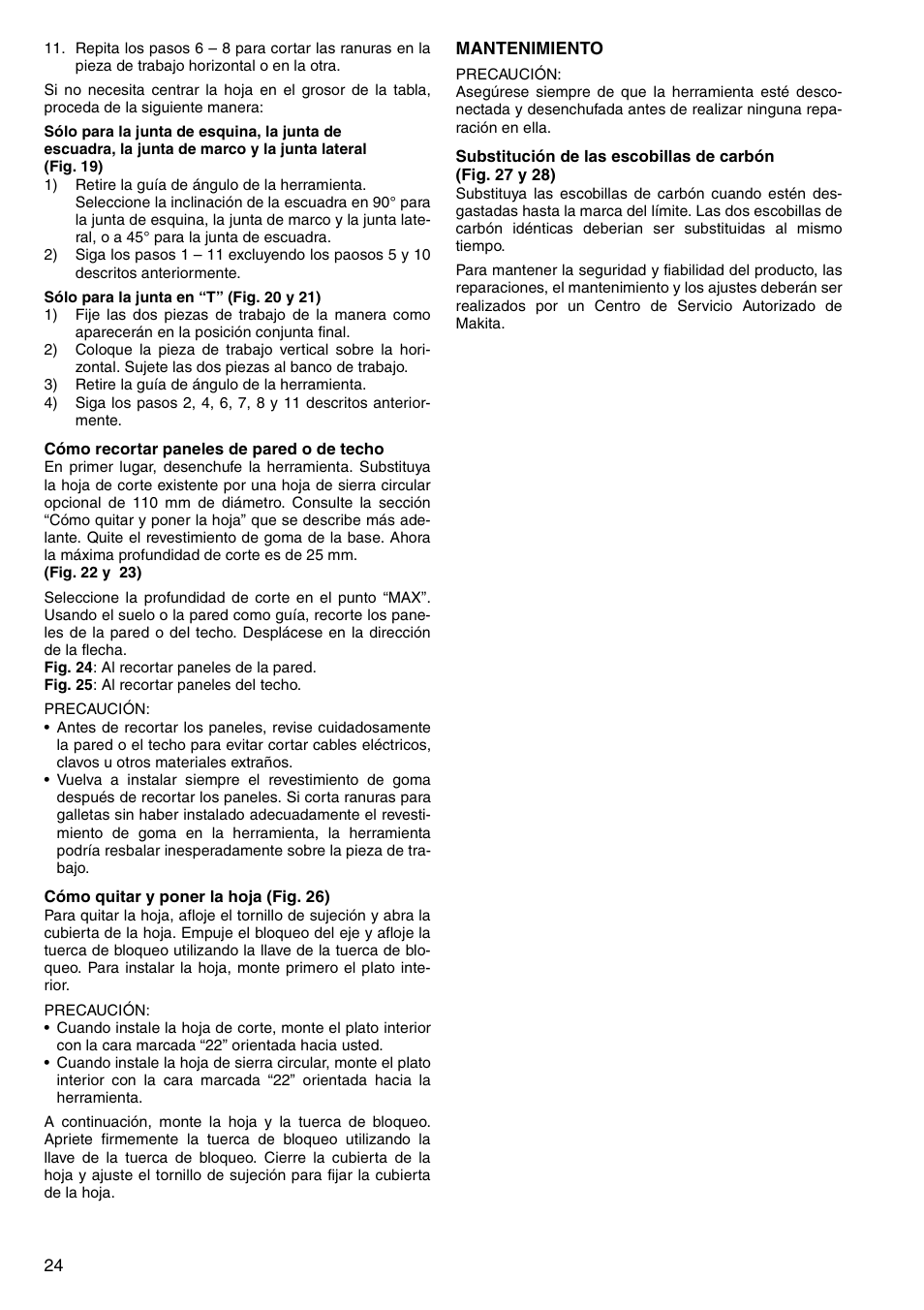 Makita 3901 User Manual | Page 24 / 48