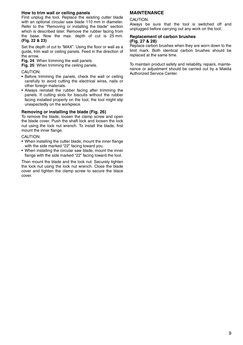 Makita 3901 User Manual | Page 9 / 48