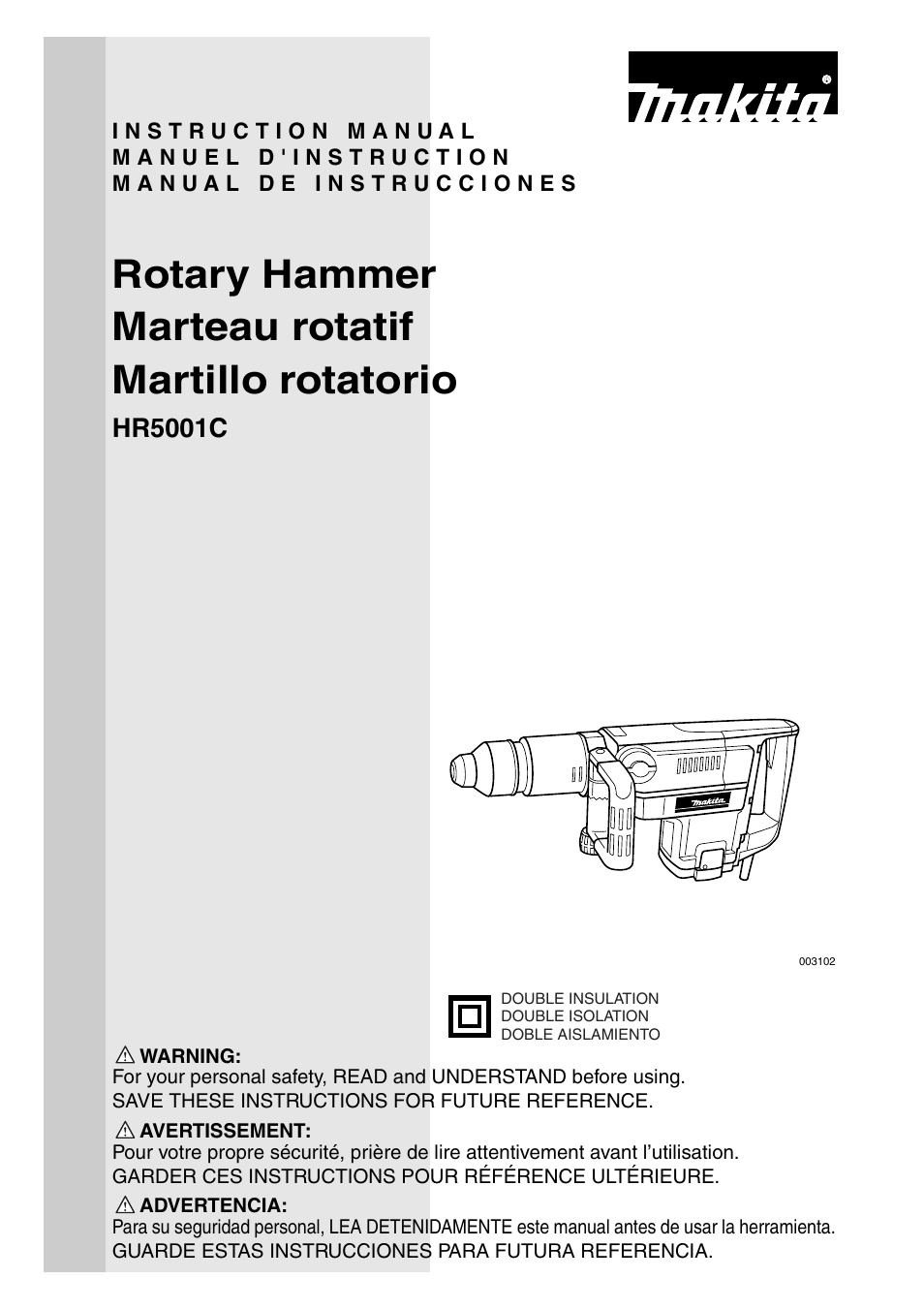 Makita HR5001C User Manual | 28 pages