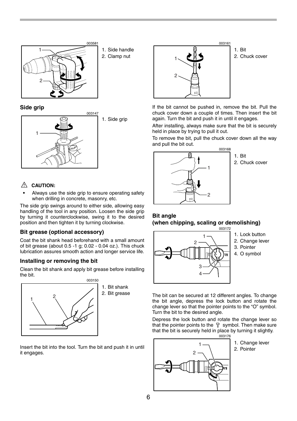 Makita HR5001C User Manual | Page 6 / 28