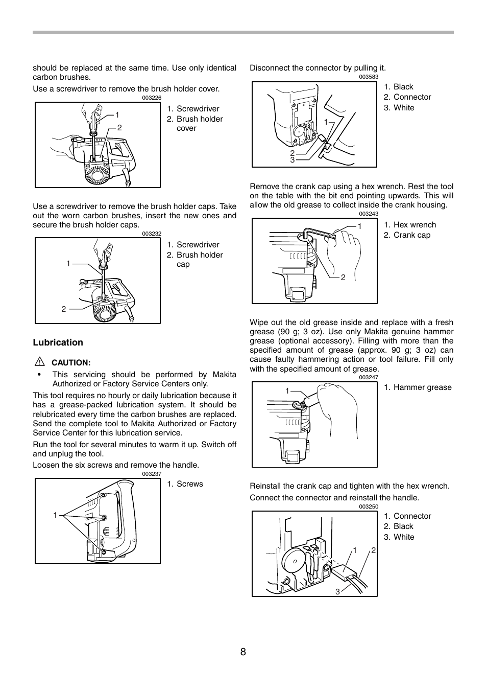 Makita HR5001C User Manual | Page 8 / 28