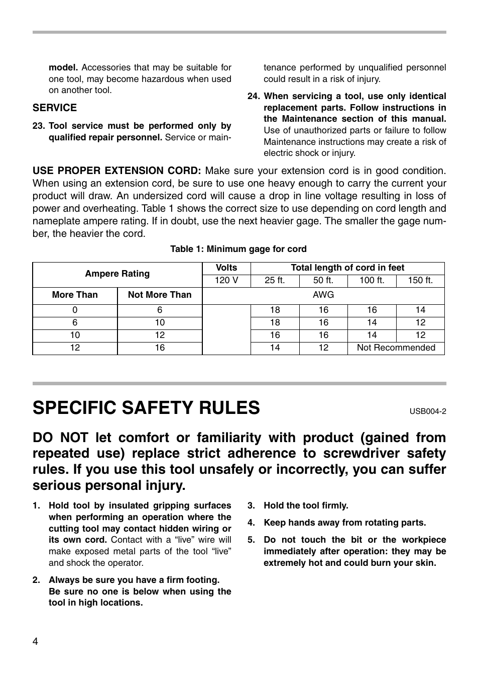 Specific safety rules | Makita 6827 User Manual | Page 4 / 16