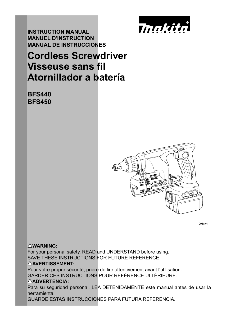 Makita BFS440 User Manual | 24 pages