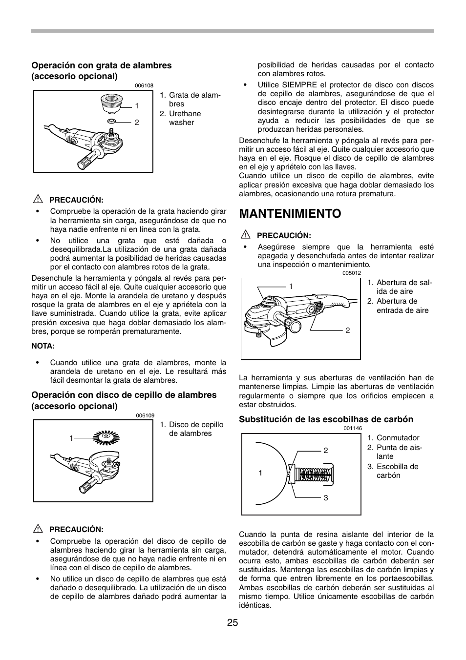 Mantenimiento | Makita GA9010C User Manual | Page 25 / 28
