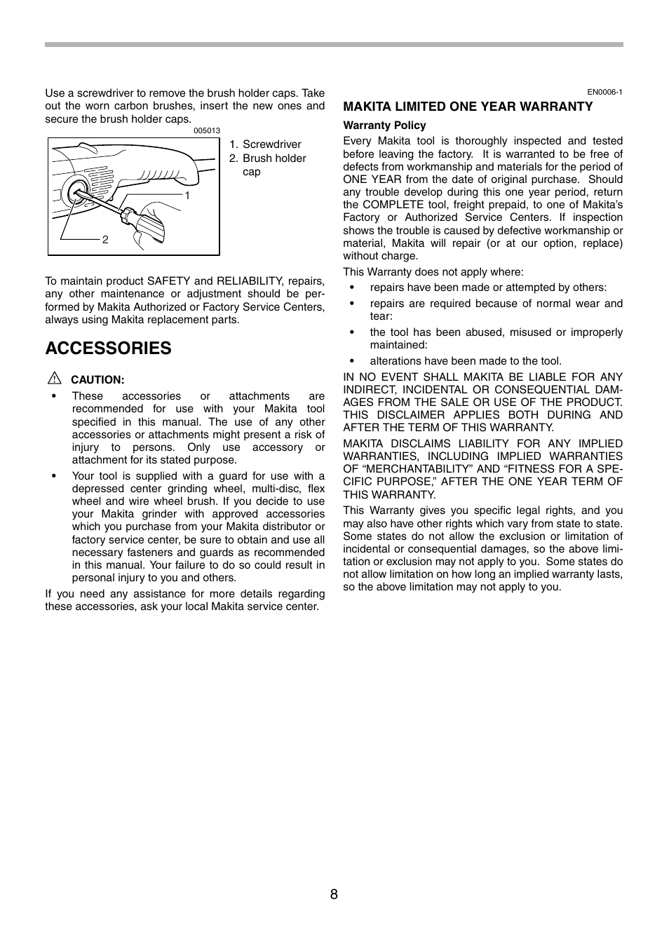 Accessories | Makita GA9010C User Manual | Page 8 / 28