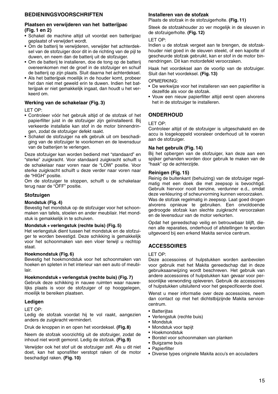 Makita 4073D User Manual | Page 15 / 32