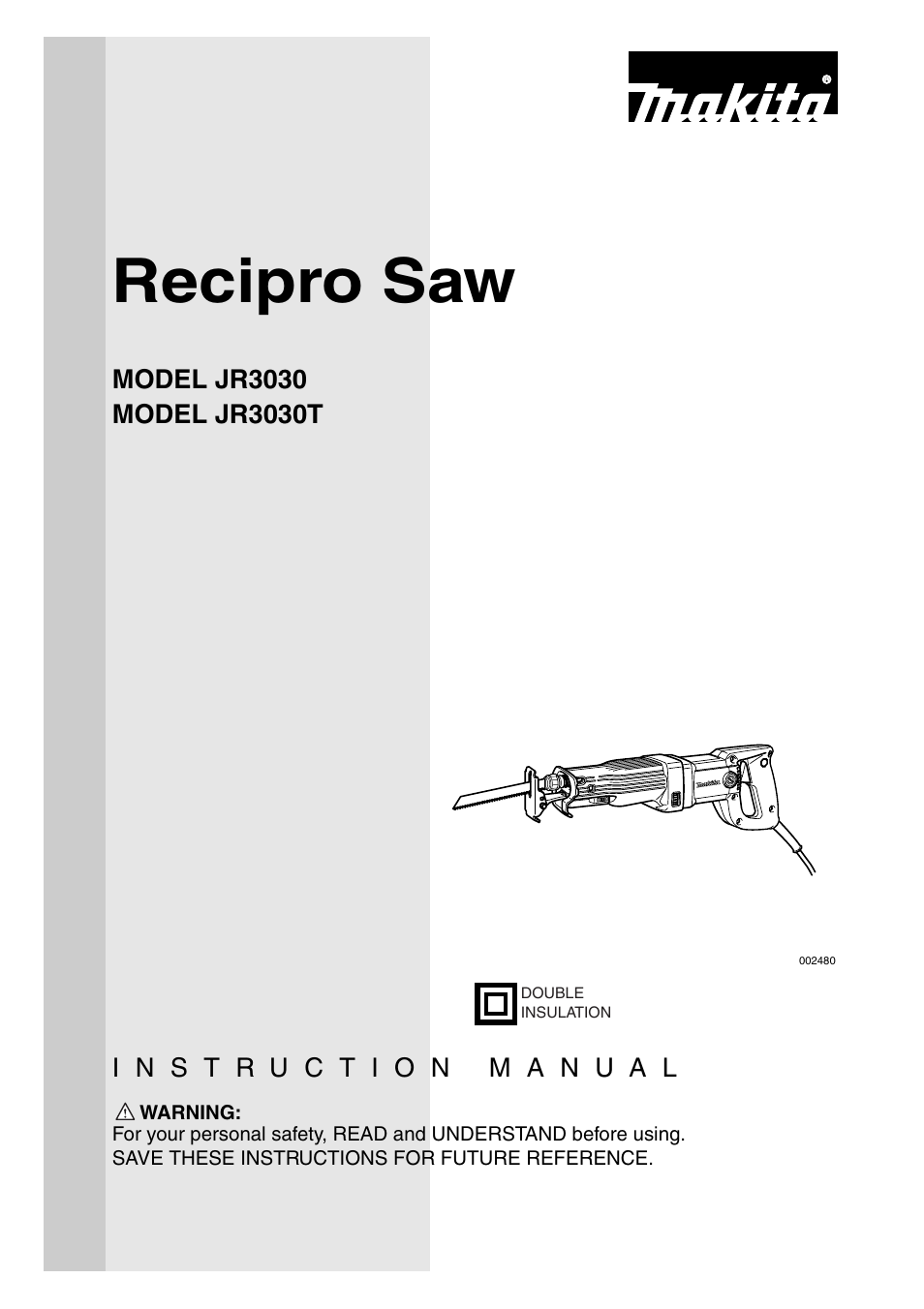 Makita JR3030T User Manual | 16 pages