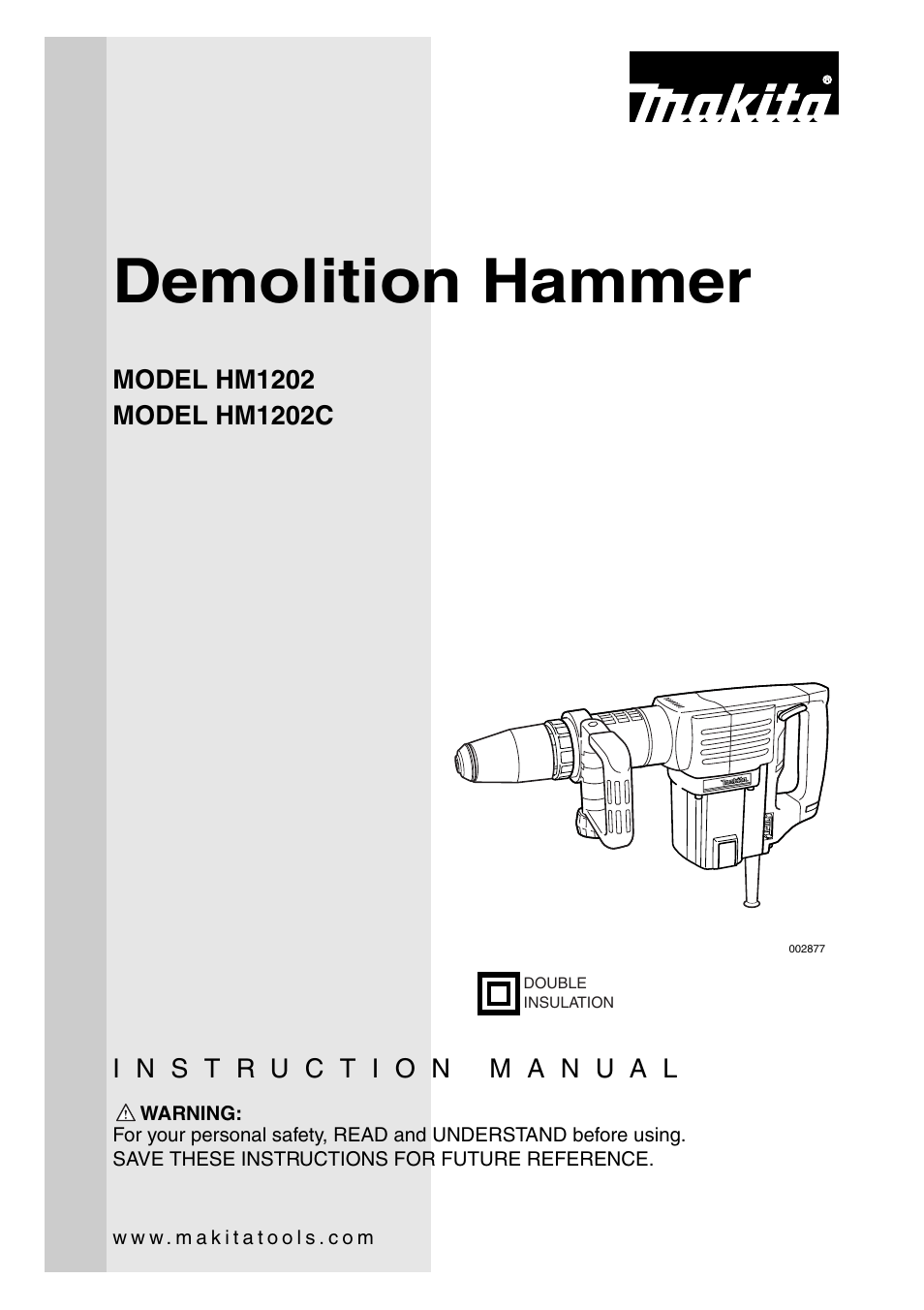 Makita HM1202 User Manual | 16 pages