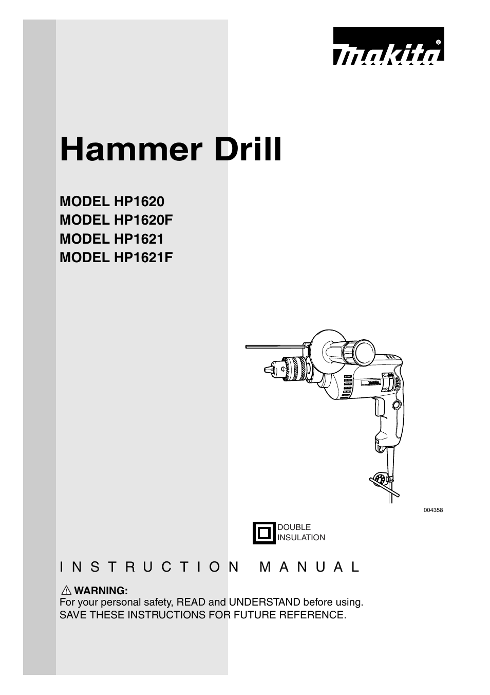Makita HP1621 User Manual | 16 pages