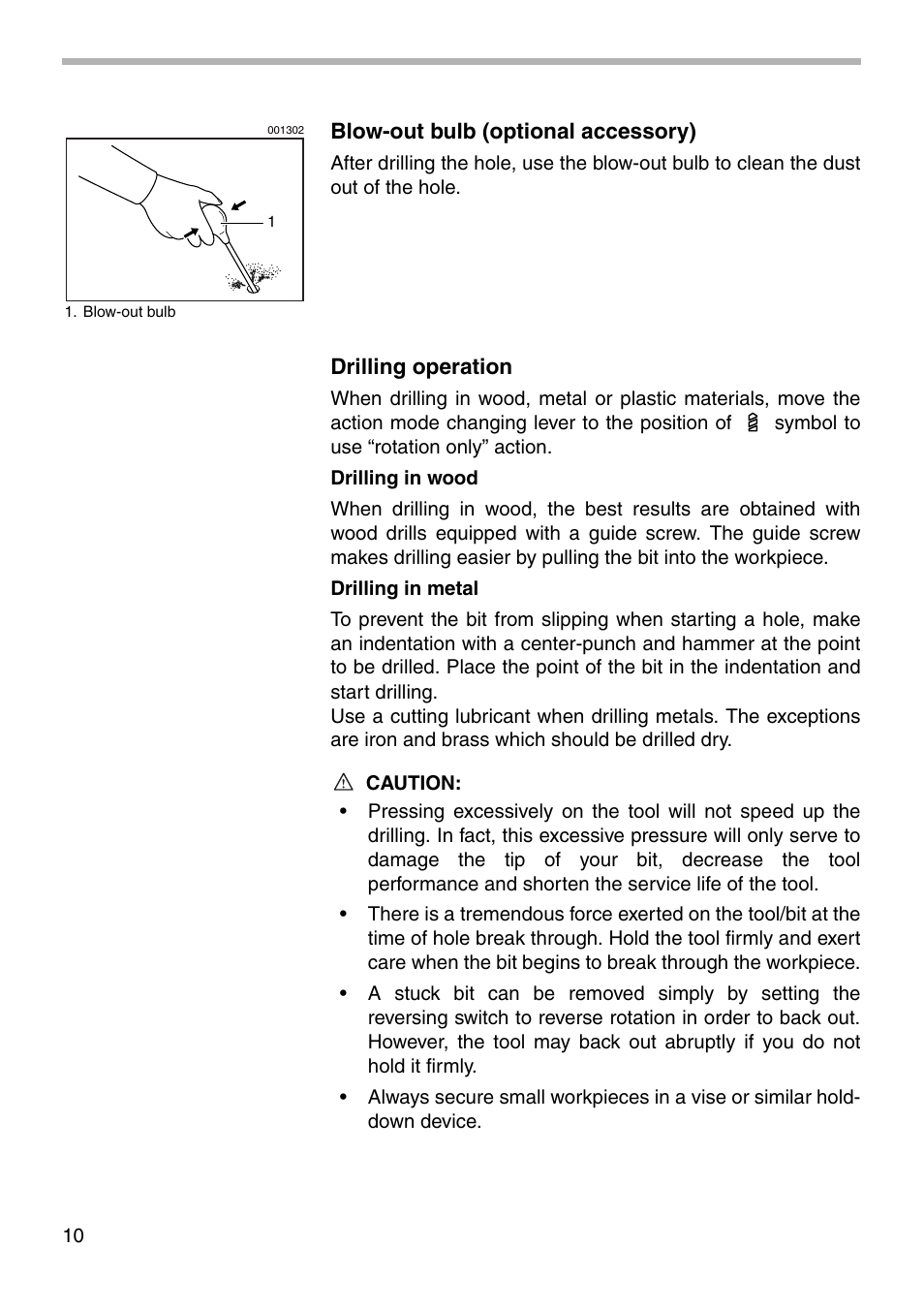 Makita HP1621 User Manual | Page 10 / 16