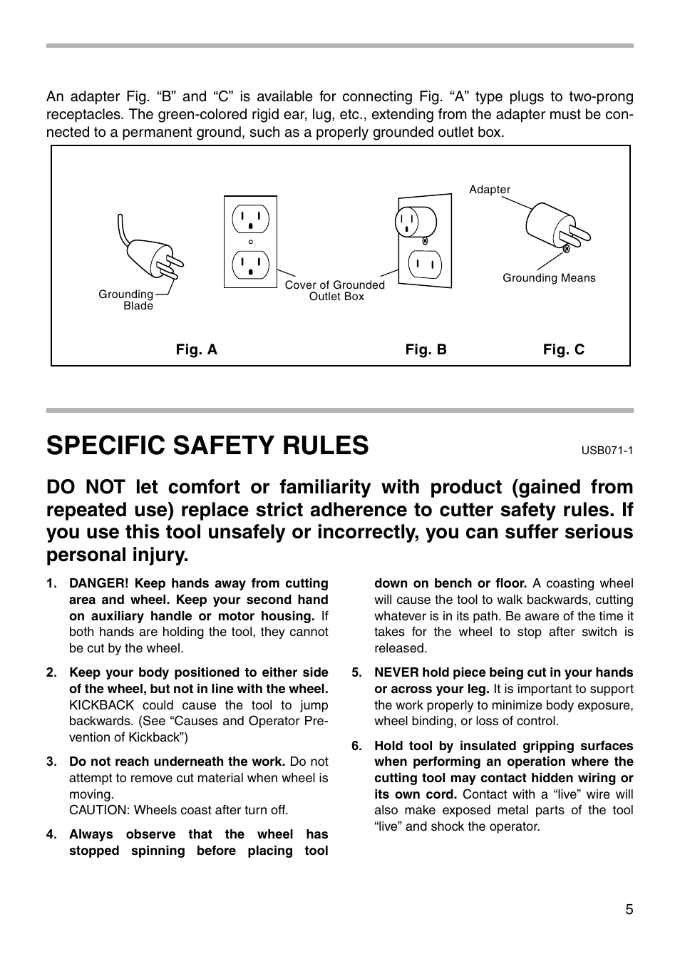 Specific safety rules | Makita 4101RH User Manual | Page 5 / 20