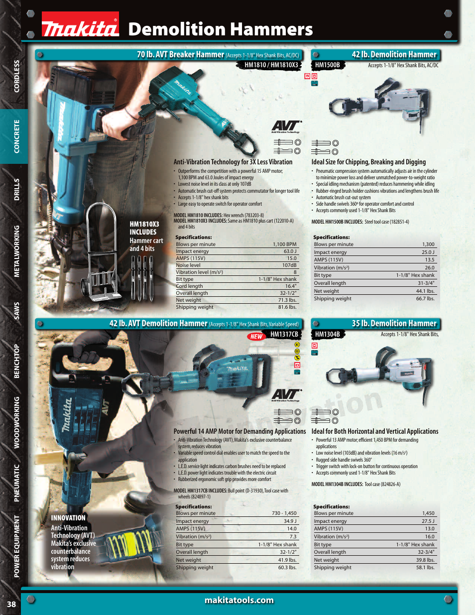 Makita HM1810 User Manual | 1 page