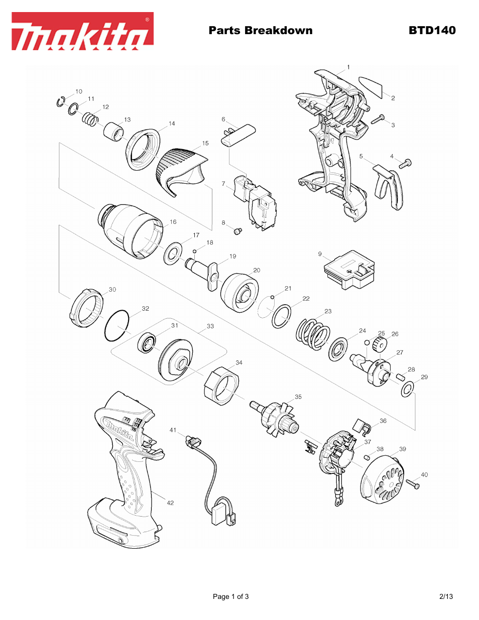 Makita BTD14 User Manual | 3 pages