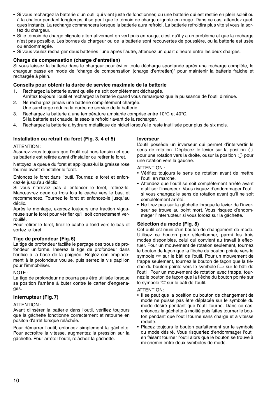 Makita CORDLESS ROTARY HAMMER HR160D User Manual | Page 10 / 64