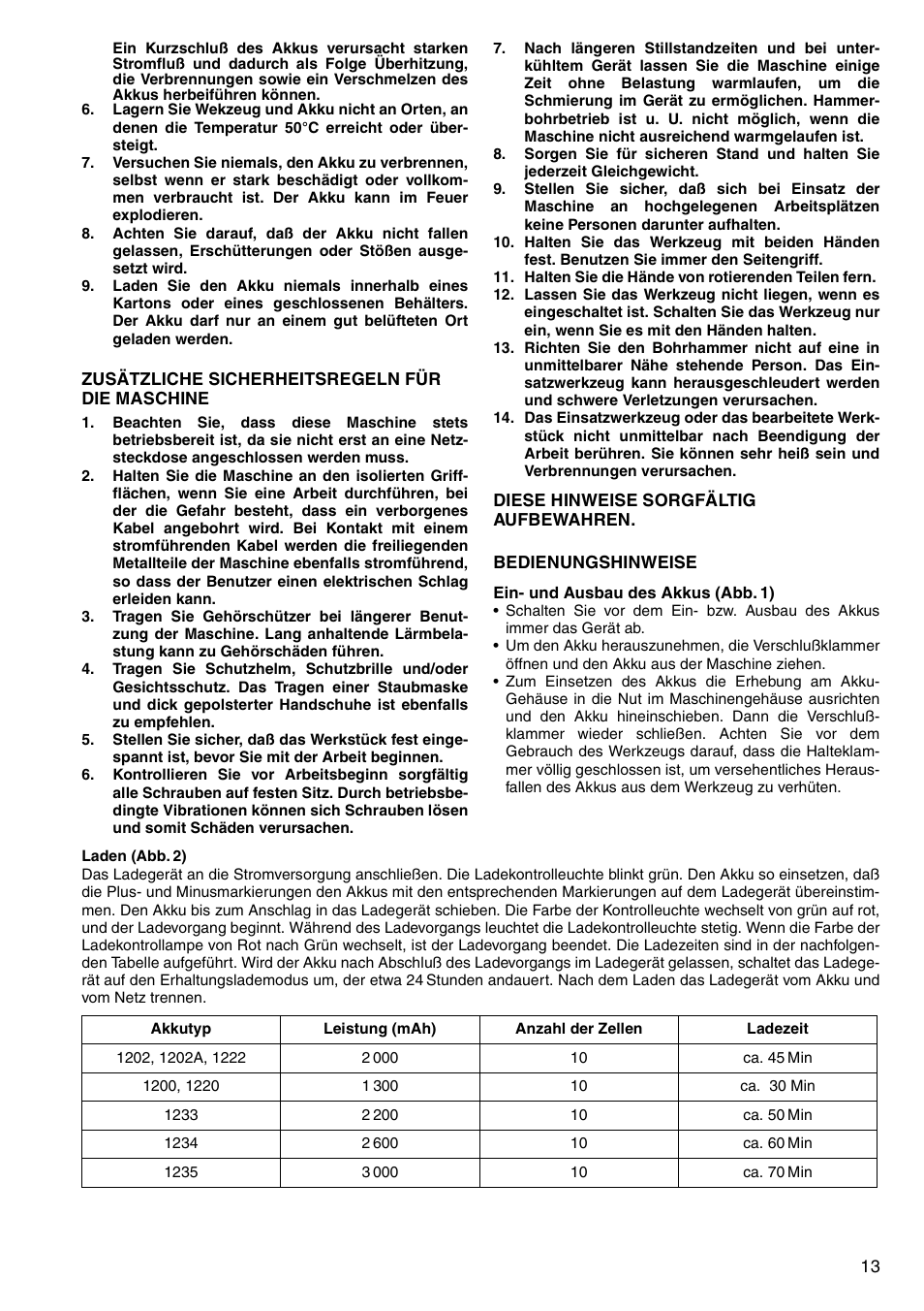 Makita CORDLESS ROTARY HAMMER HR160D User Manual | Page 13 / 64