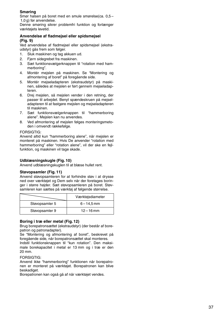 Makita CORDLESS ROTARY HAMMER HR160D User Manual | Page 37 / 64