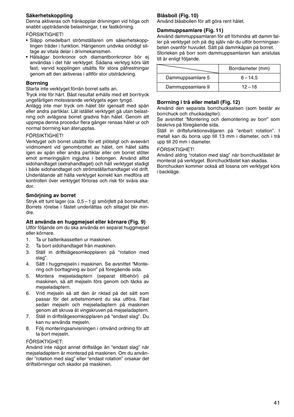 Makita CORDLESS ROTARY HAMMER HR160D User Manual | Page 41 / 64