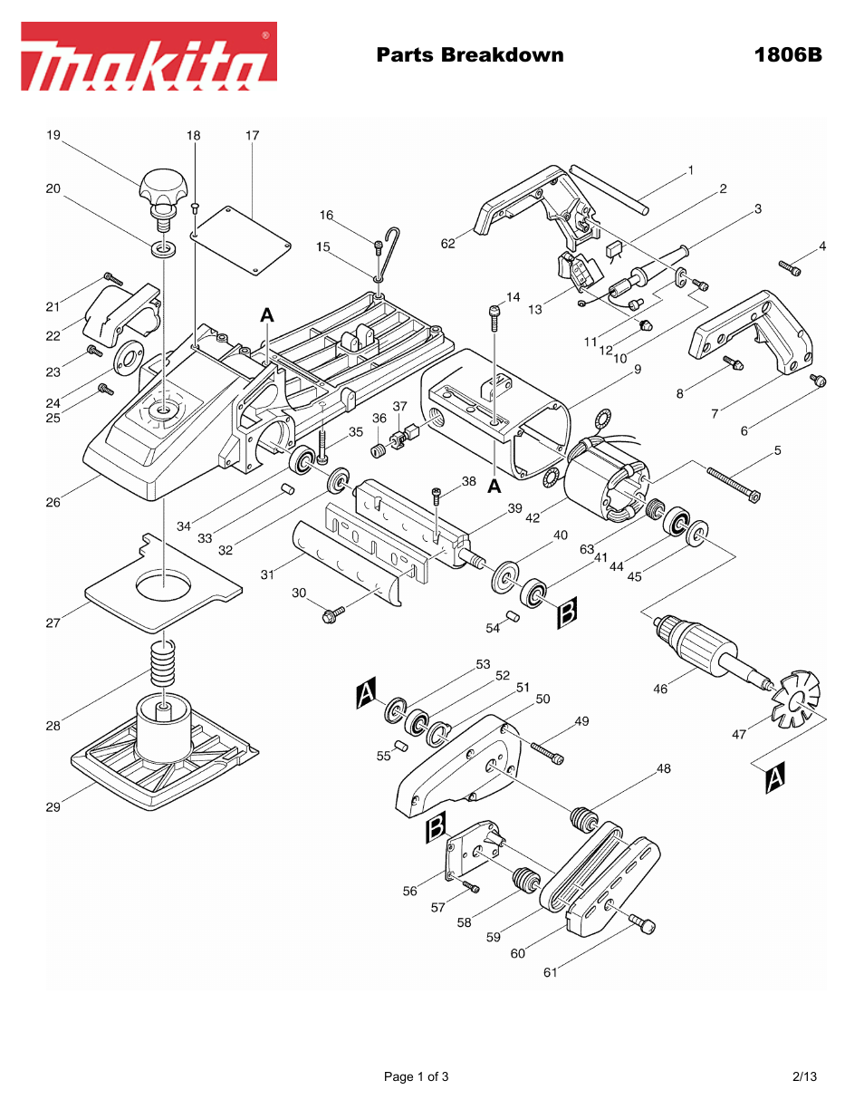 Makita 1806B User Manual | 3 pages