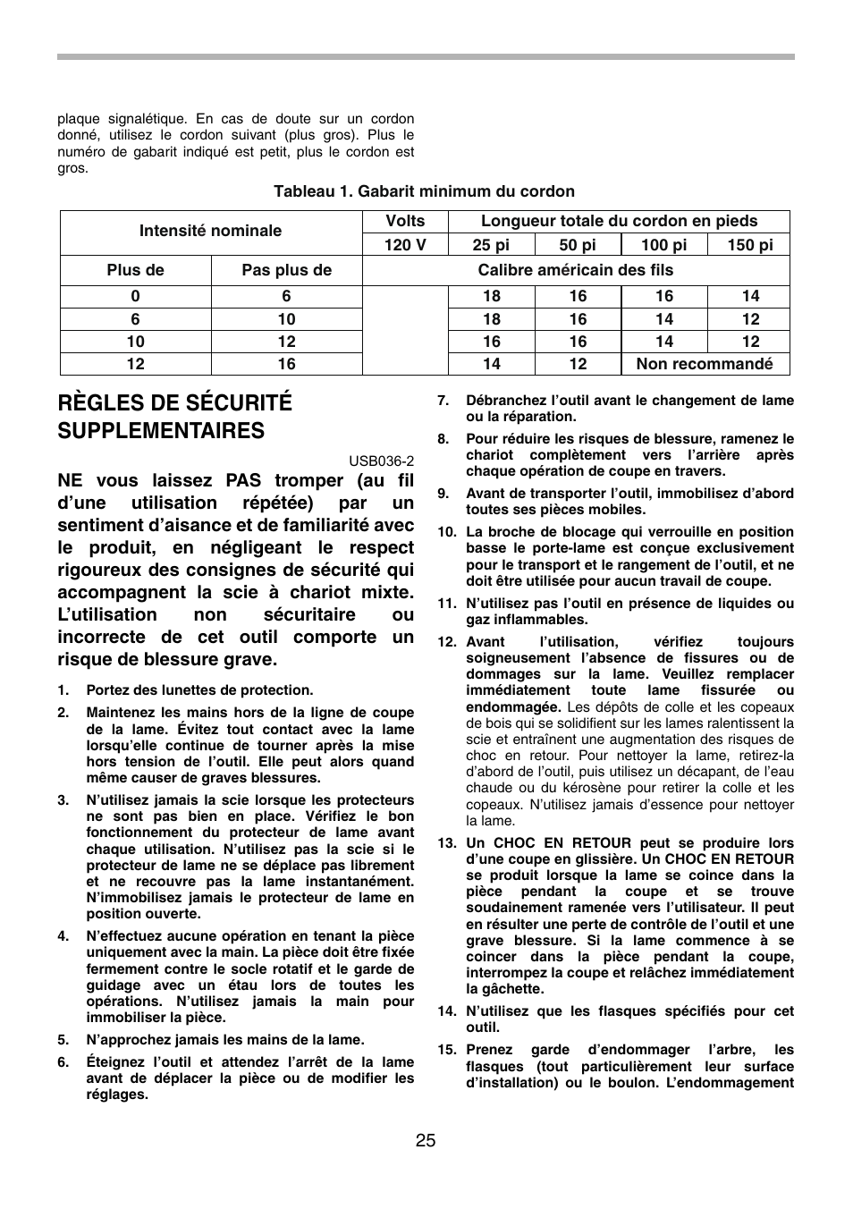 Règles de sécurité supplementaires | Makita LS0714FL User Manual | Page 25 / 68