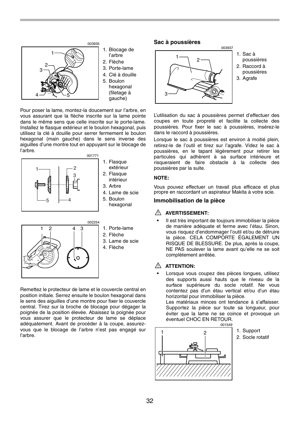 Makita LS0714FL User Manual | Page 32 / 68