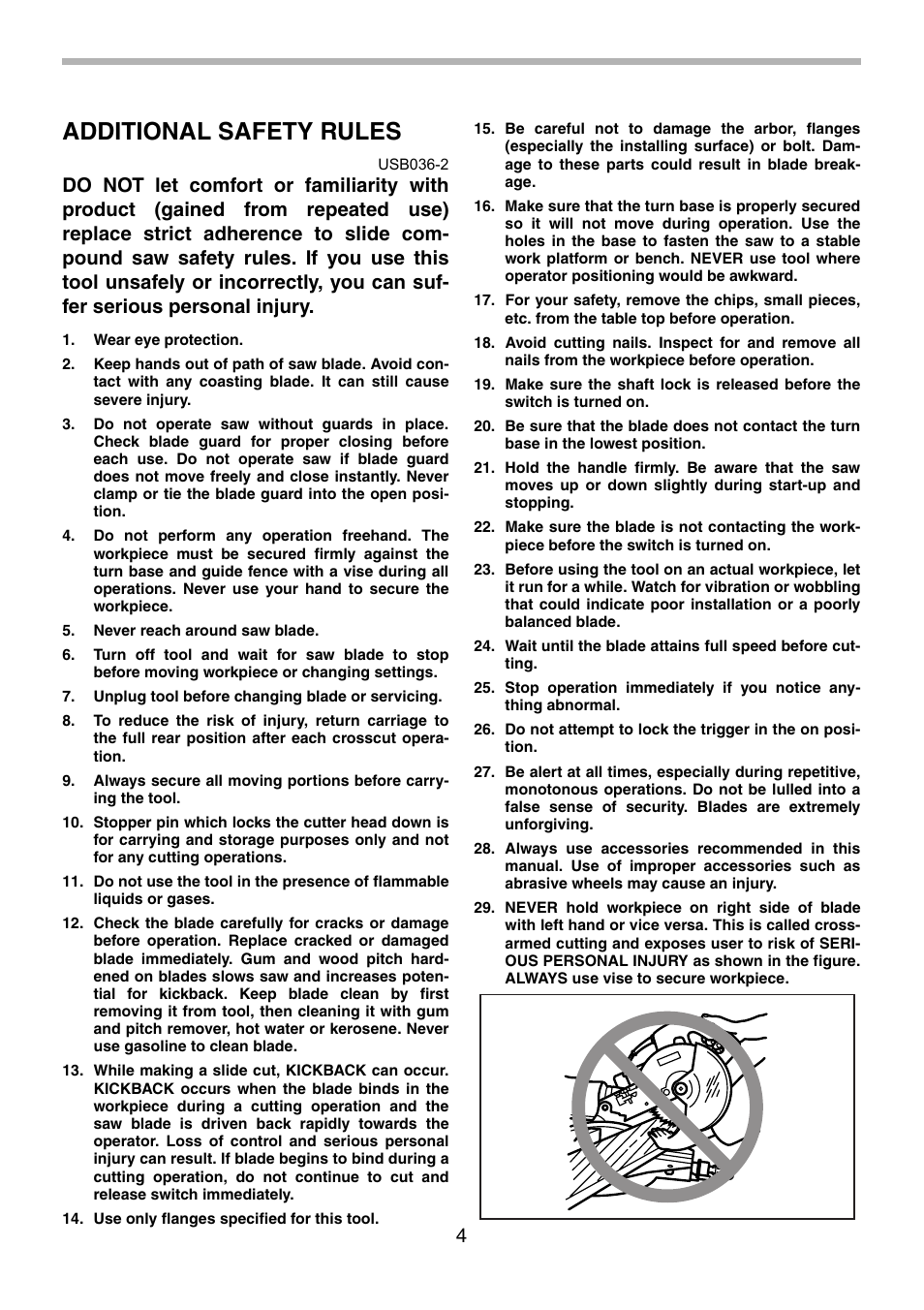 Additional safety rules | Makita LS0714FL User Manual | Page 4 / 68