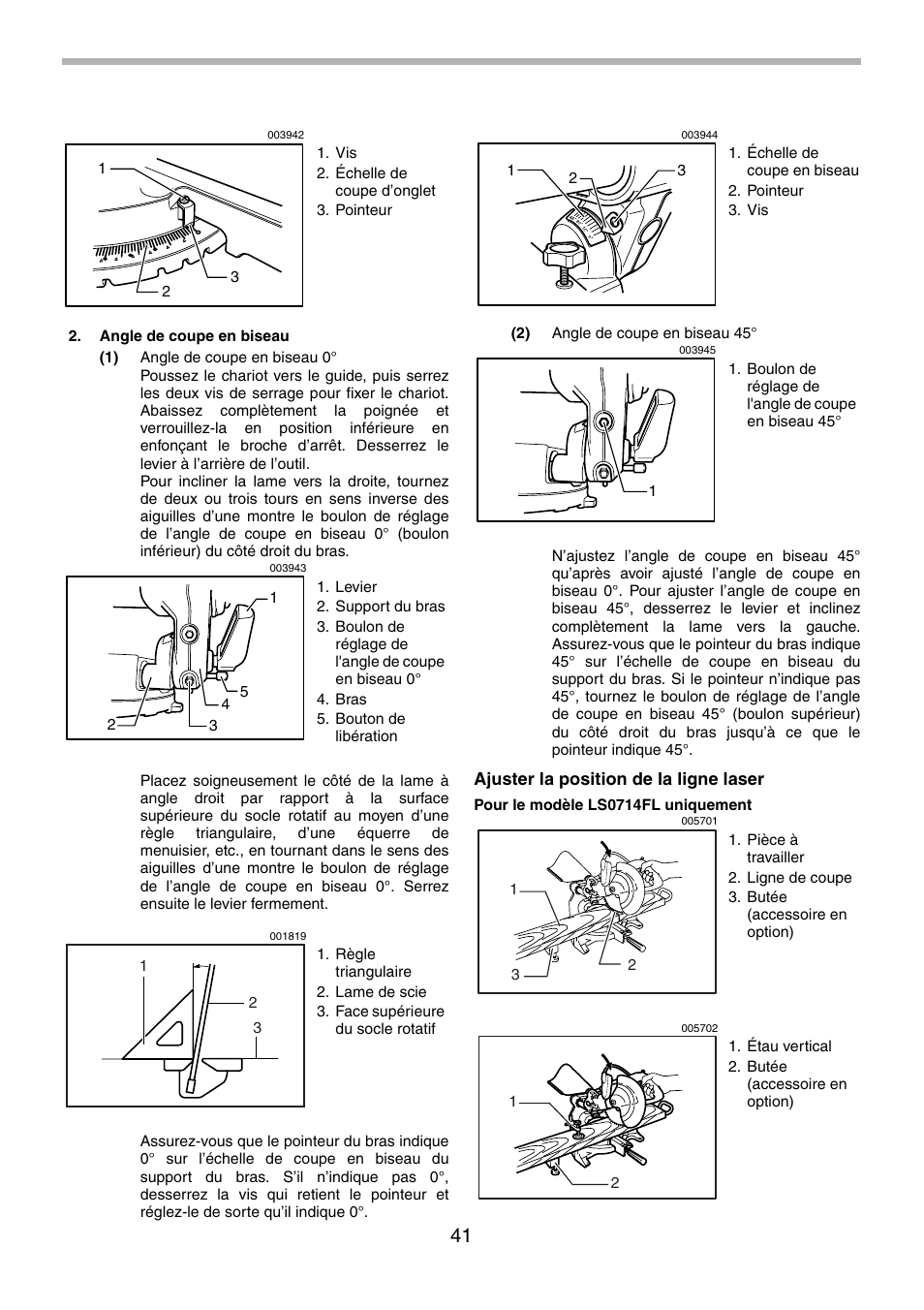 Makita LS0714FL User Manual | Page 41 / 68