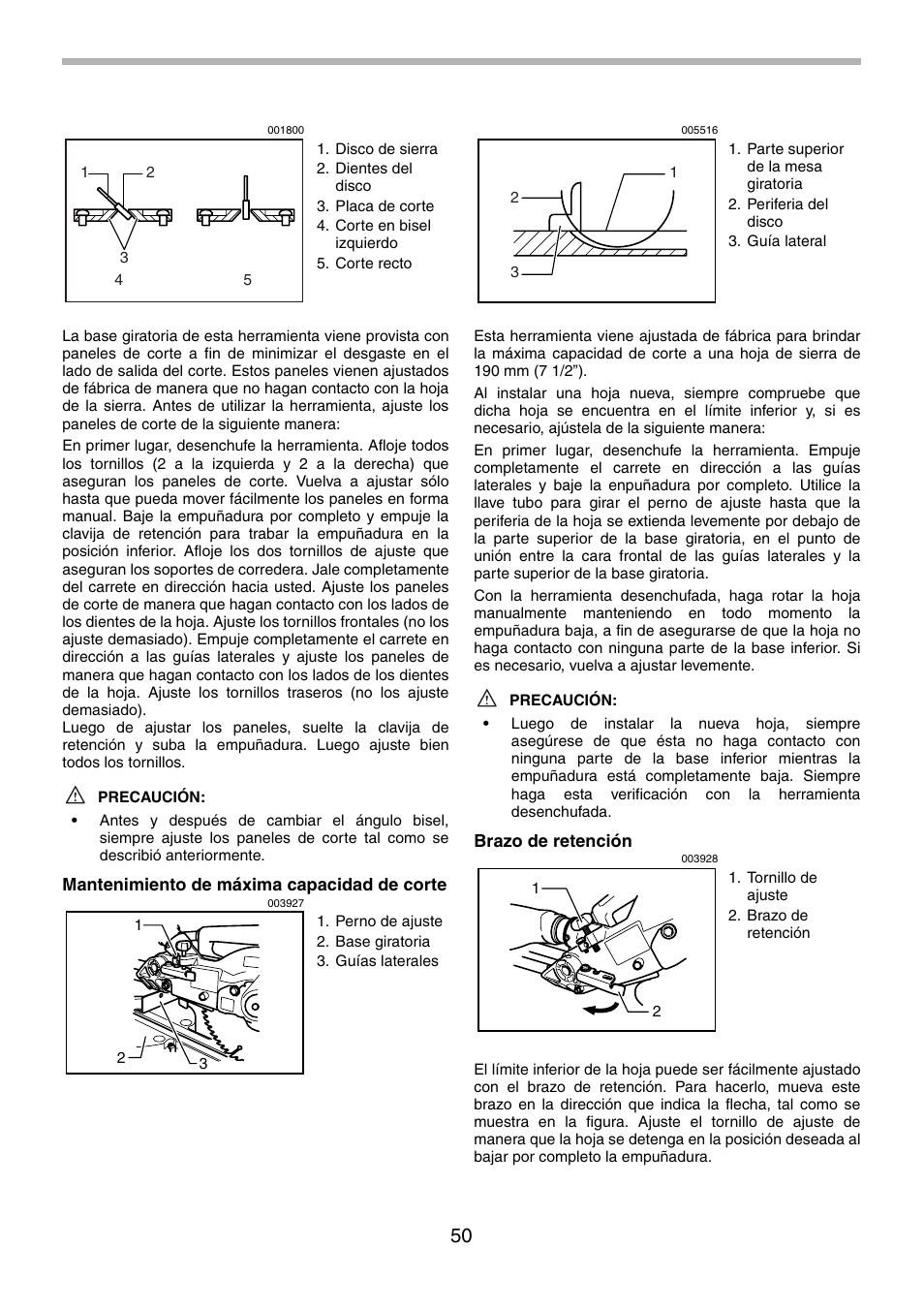 Makita LS0714FL User Manual | Page 50 / 68