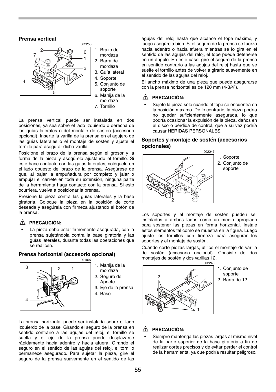 Makita LS0714FL User Manual | Page 55 / 68