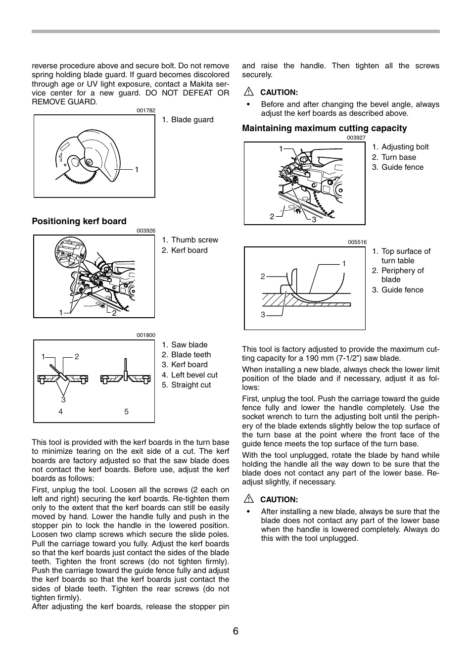 Makita LS0714FL User Manual | Page 6 / 68