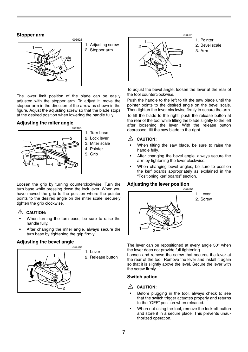 Makita LS0714FL User Manual | Page 7 / 68