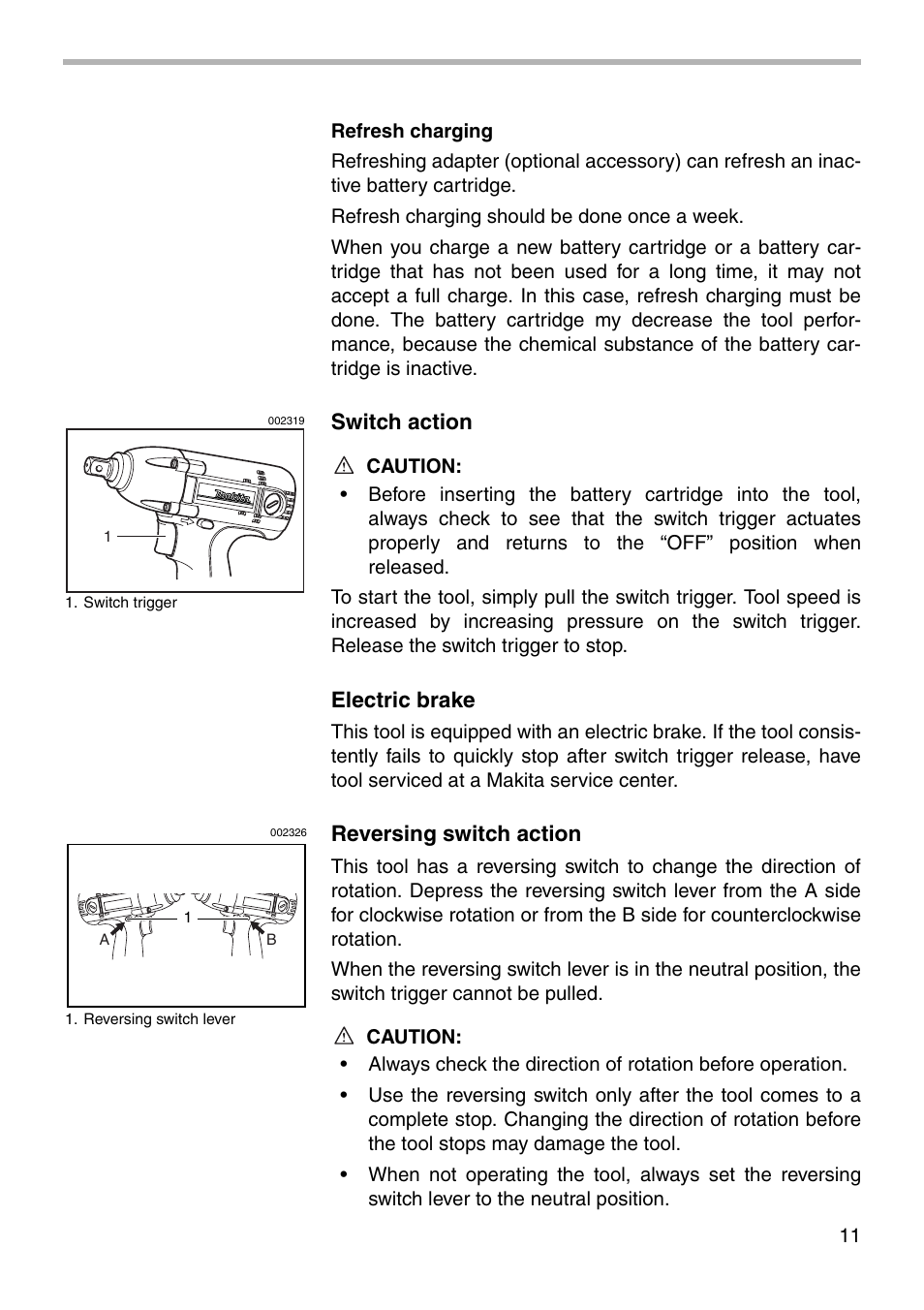 Makita BTW120 User Manual | Page 11 / 20