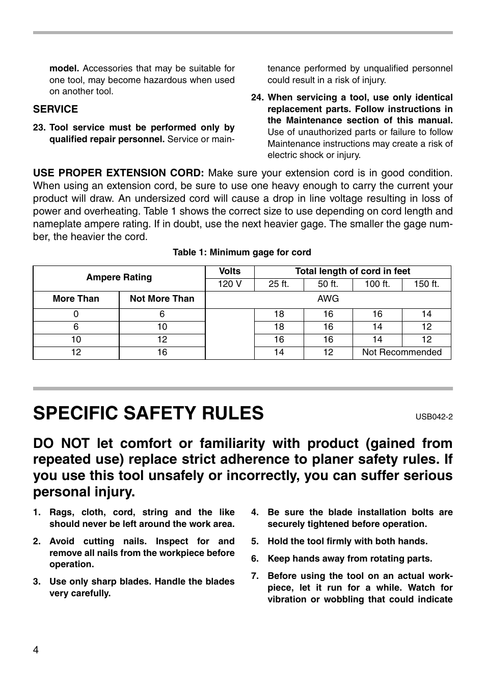 Specific safety rules | Makita N1900B User Manual | Page 4 / 20