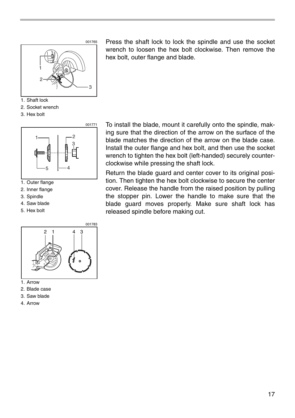 Makita BLS820 User Manual | Page 17 / 36