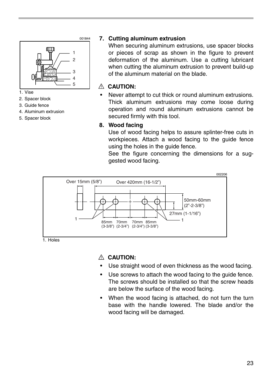 Makita SLIDE COMPOUND SAW LS0711Z User Manual | Page 23 / 32