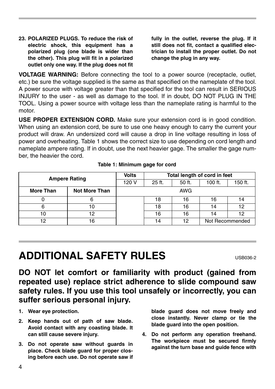 Additional safety rules | Makita SLIDE COMPOUND SAW LS0711Z User Manual | Page 4 / 32
