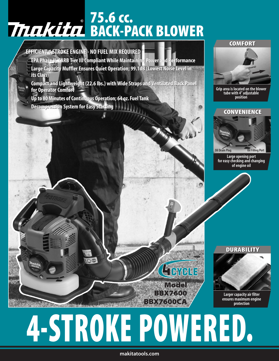 Makita BBX7600 User Manual | 2 pages