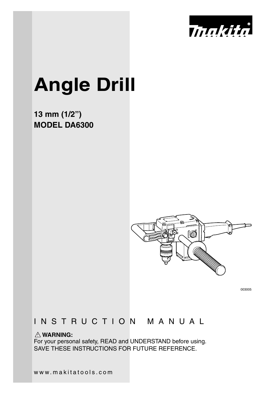 Makita DA6300 User Manual | 16 pages