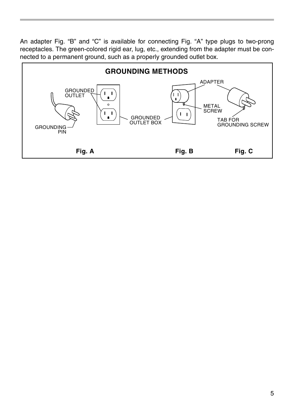 Grounding methods | Makita DA6300 User Manual | Page 5 / 16