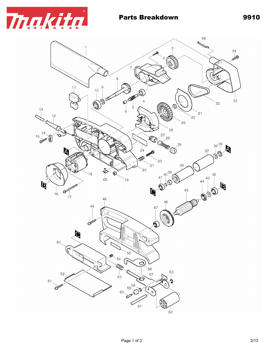 Makita 991 User Manual | 3 pages