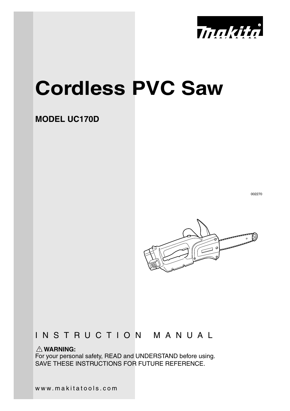 Makita UC170D User Manual | 20 pages