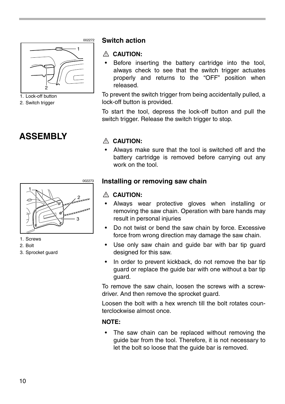 Assembly | Makita UC170D User Manual | Page 10 / 20