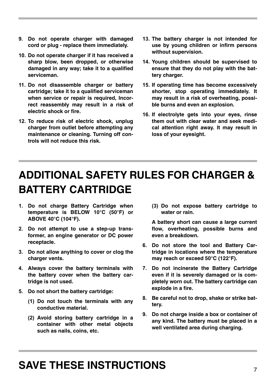 Save these instructions | Makita UC170D User Manual | Page 7 / 20