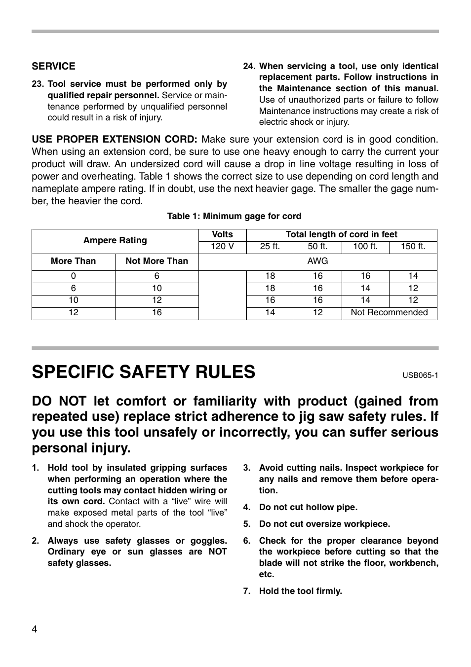 Specific safety rules | Makita 4324 User Manual | Page 4 / 20