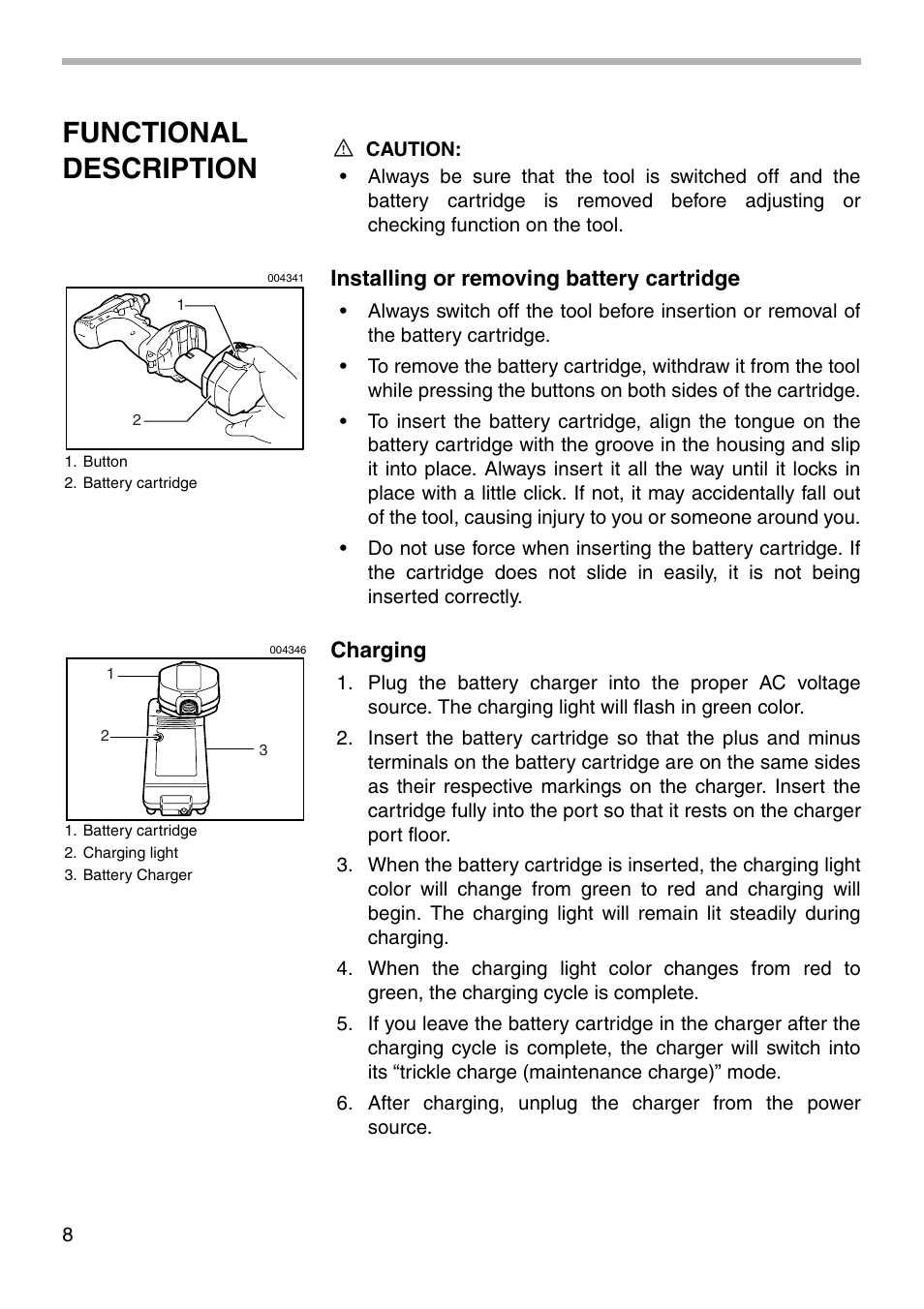 Functional description | Makita 6934 User Manual | Page 8 / 20