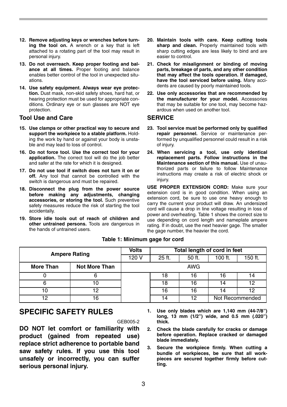 Specific safety rules | Makita 2107F User Manual | Page 3 / 24
