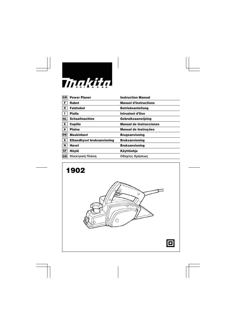 Makita 1902 User Manual | 60 pages