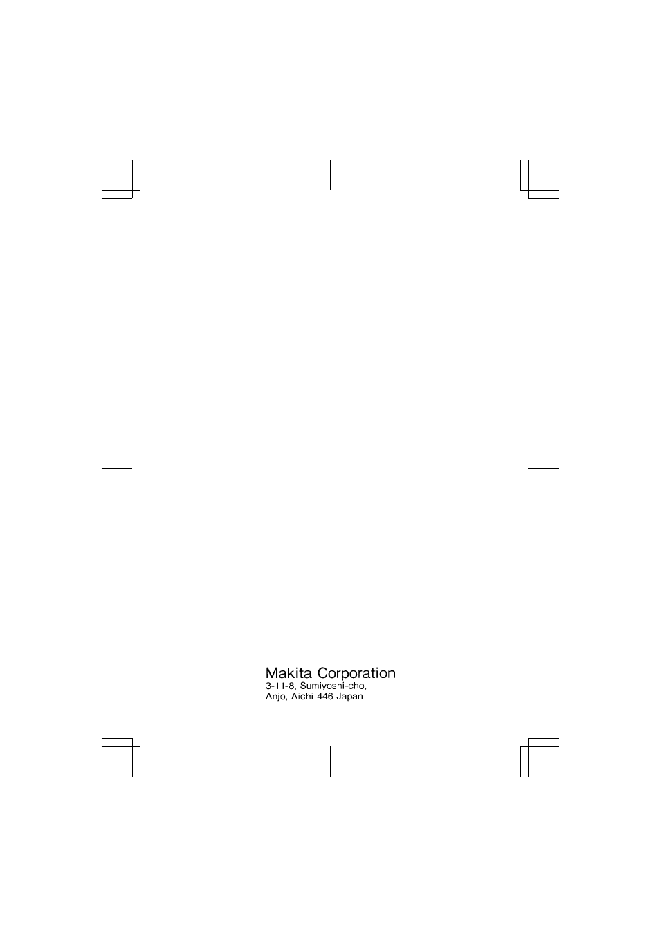 Makita 1902 User Manual | Page 60 / 60