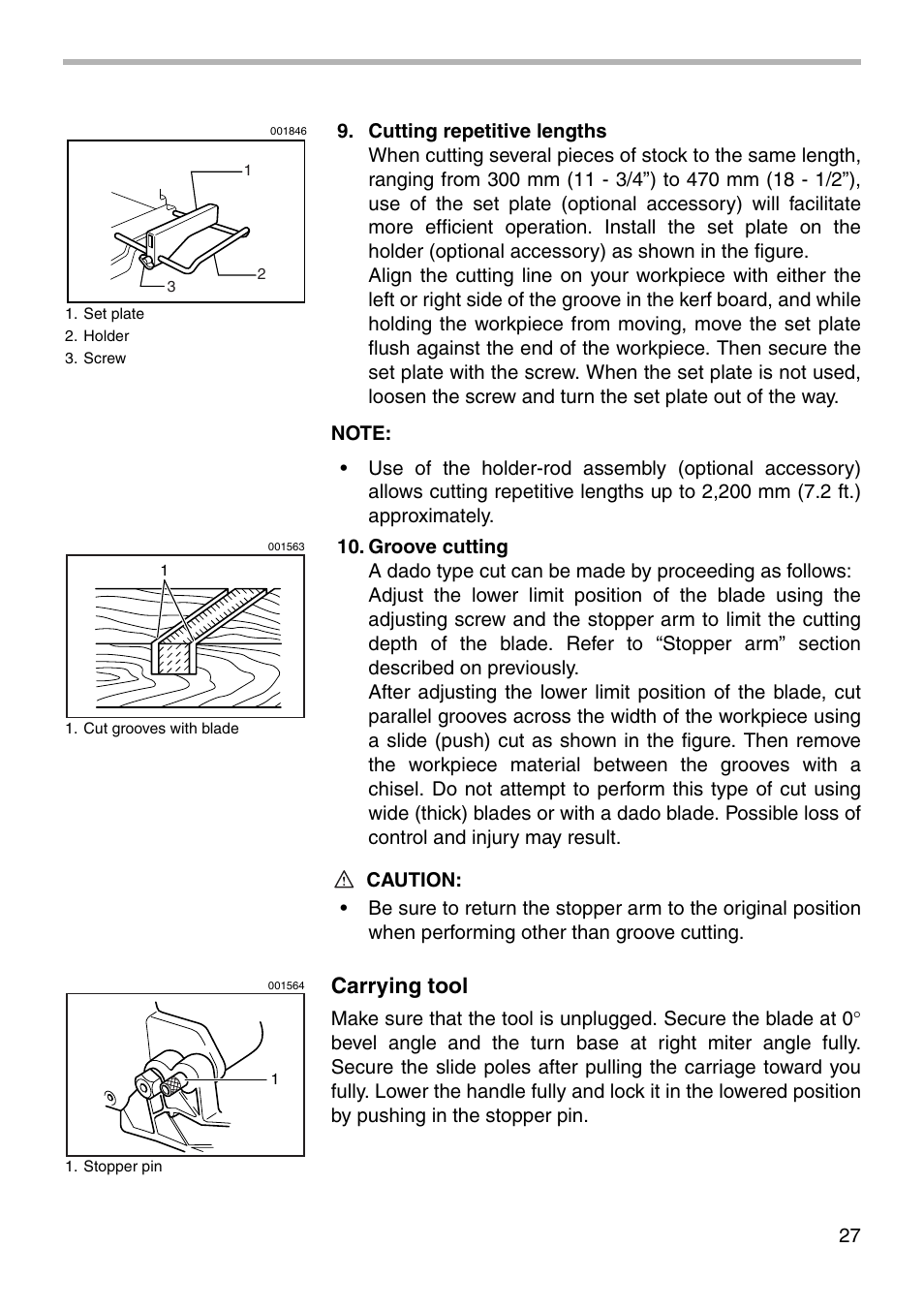 Carrying tool | Makita LS1212 User Manual | Page 27 / 36